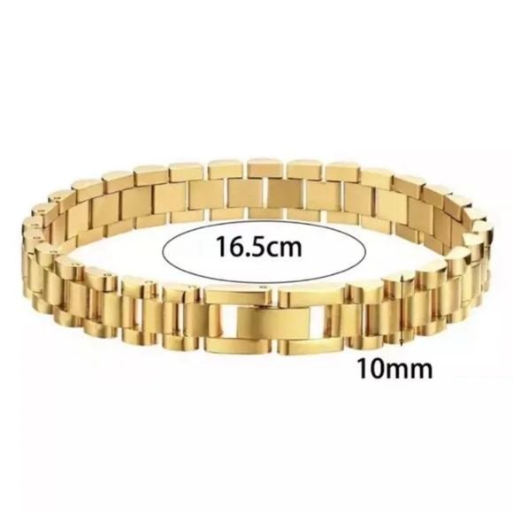 NEW HIPHOP 18K GOLD BANGLE BRACELET, NICE BRACELET, CUTE BRACELET - Picture 6 of 6